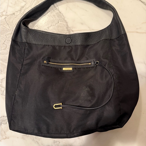 Auxiliary Black Leather Handbag - Picture 12 of 13